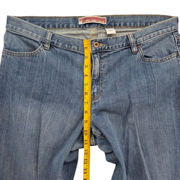 GAP Long and Lean Bootcut Jeans Womens Blue Stretch Denim Size 16 - Picture 8 of 11